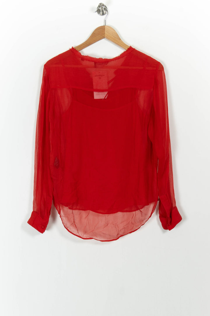 Blouse Rouge - Taille S/36 de la marque The Kooples | PARAD86047 - Vendu par Paradigme - Image 4