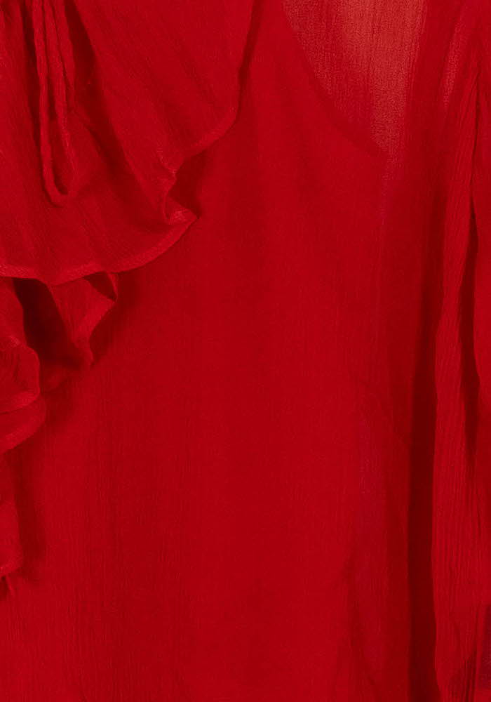 Blouse Rouge - Taille S/36 de la marque The Kooples | PARAD86047 - Vendu par Paradigme - Image 3