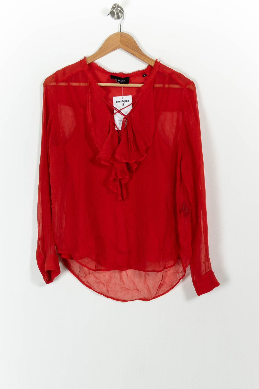 Blouse Rouge - Taille S/36 de la marque The Kooples | PARAD86047 - Vendu par Paradigme - Image 2