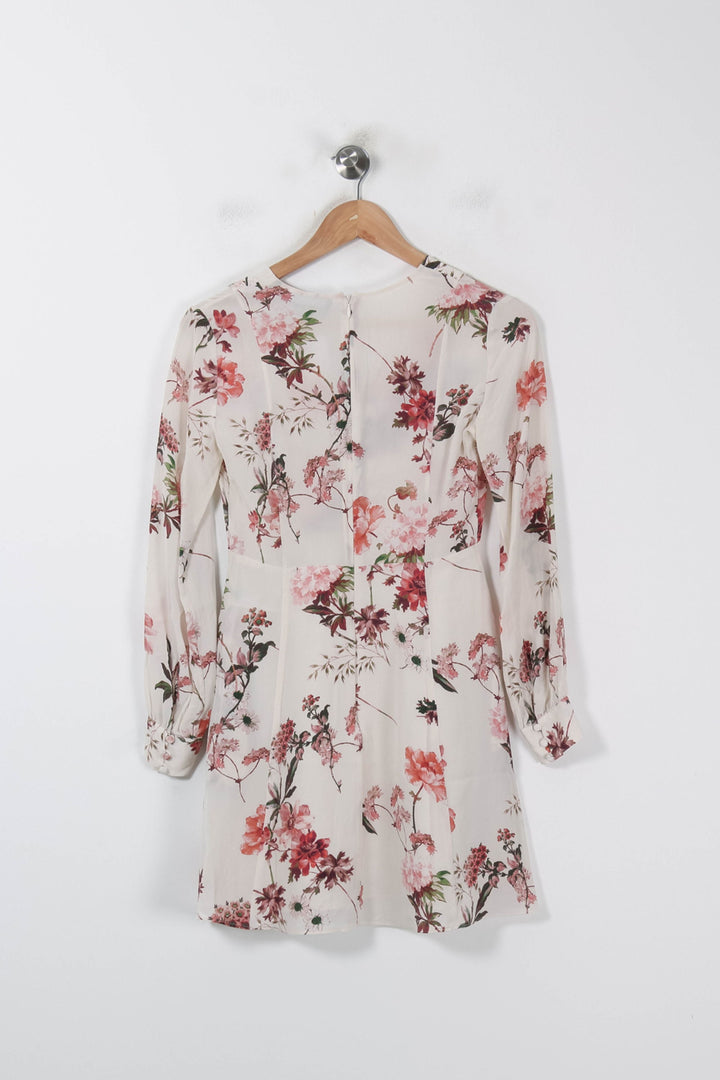 Robe Courte Blanche et Rose - Taille XXS/32 de la marque The Kooples | PARAD86048 - Vendu par Paradigme - Image 4