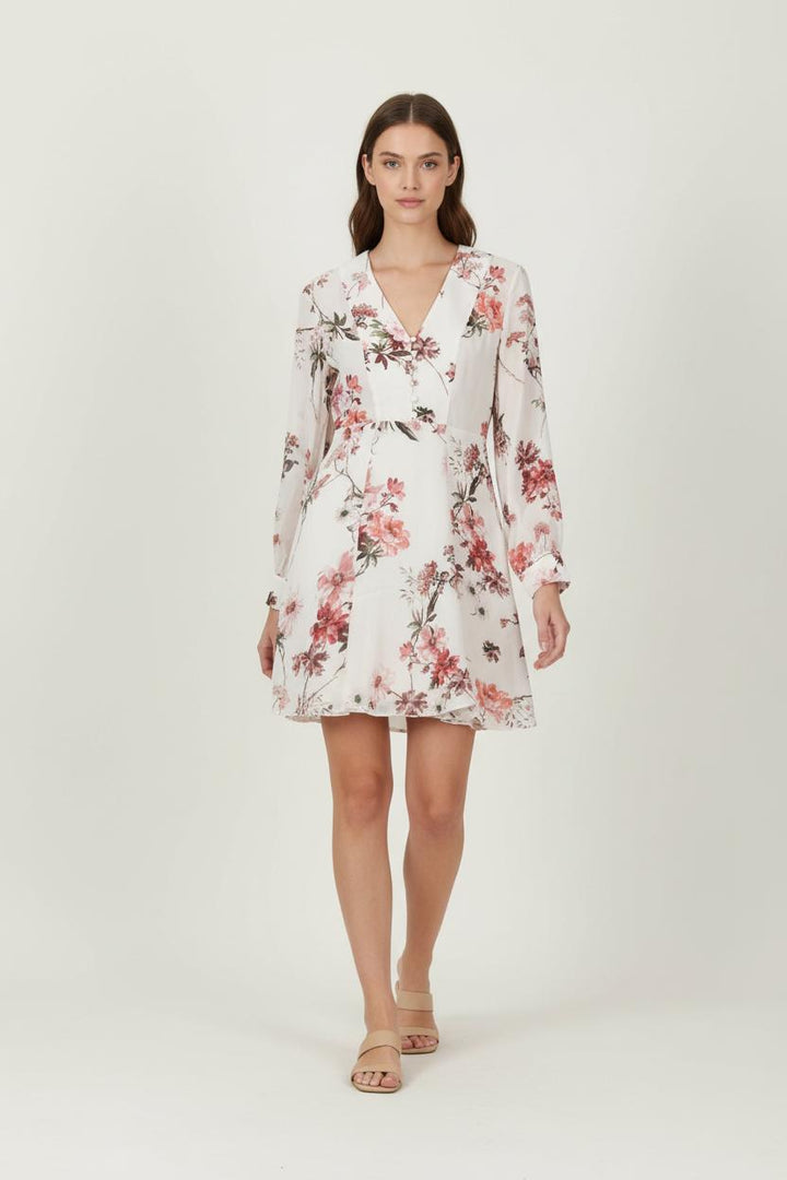 Robe Courte Blanche et Rose - Taille XXS/32 de la marque The Kooples | PARAD86048 - Vendu par Paradigme - Image 1