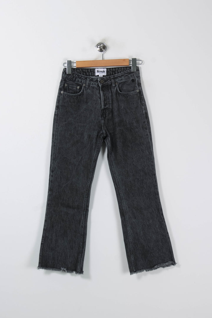 Jean Évasé Noir - Taille S/36 de la marque Rouje | PARAD86051 - Vendu par Paradigme - Image 2