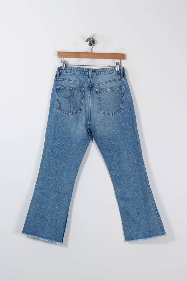 Jean Évasé Bleu - Taille M/38 de la marque Rouje | PARAD86054 - Vendu par Paradigme - Image 4