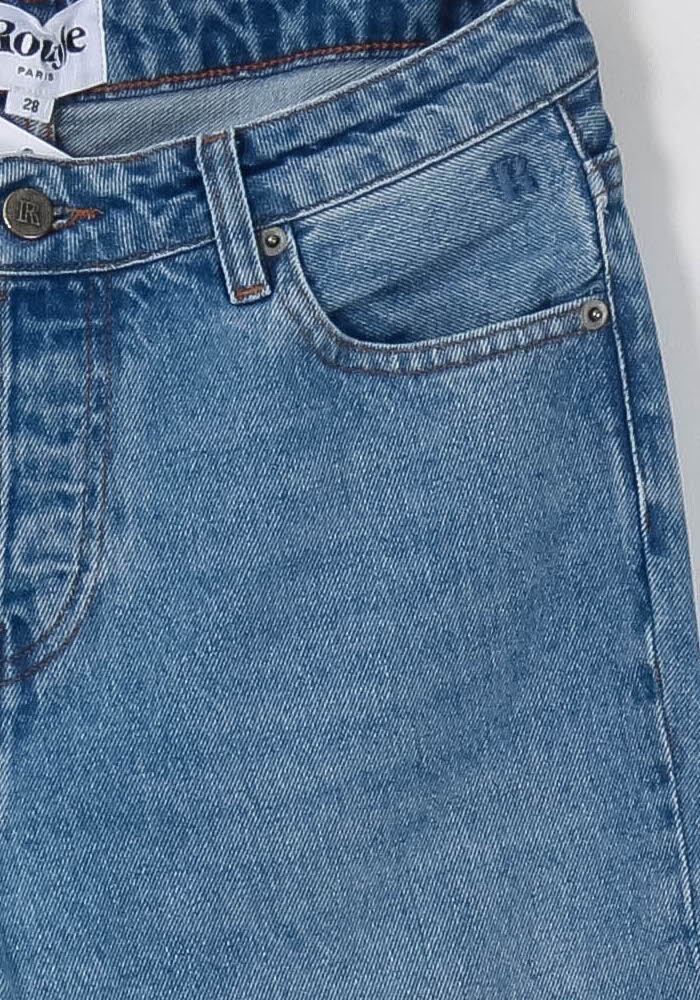 Jean Évasé Bleu - Taille M/38 de la marque Rouje | PARAD86054 - Vendu par Paradigme - Image 3