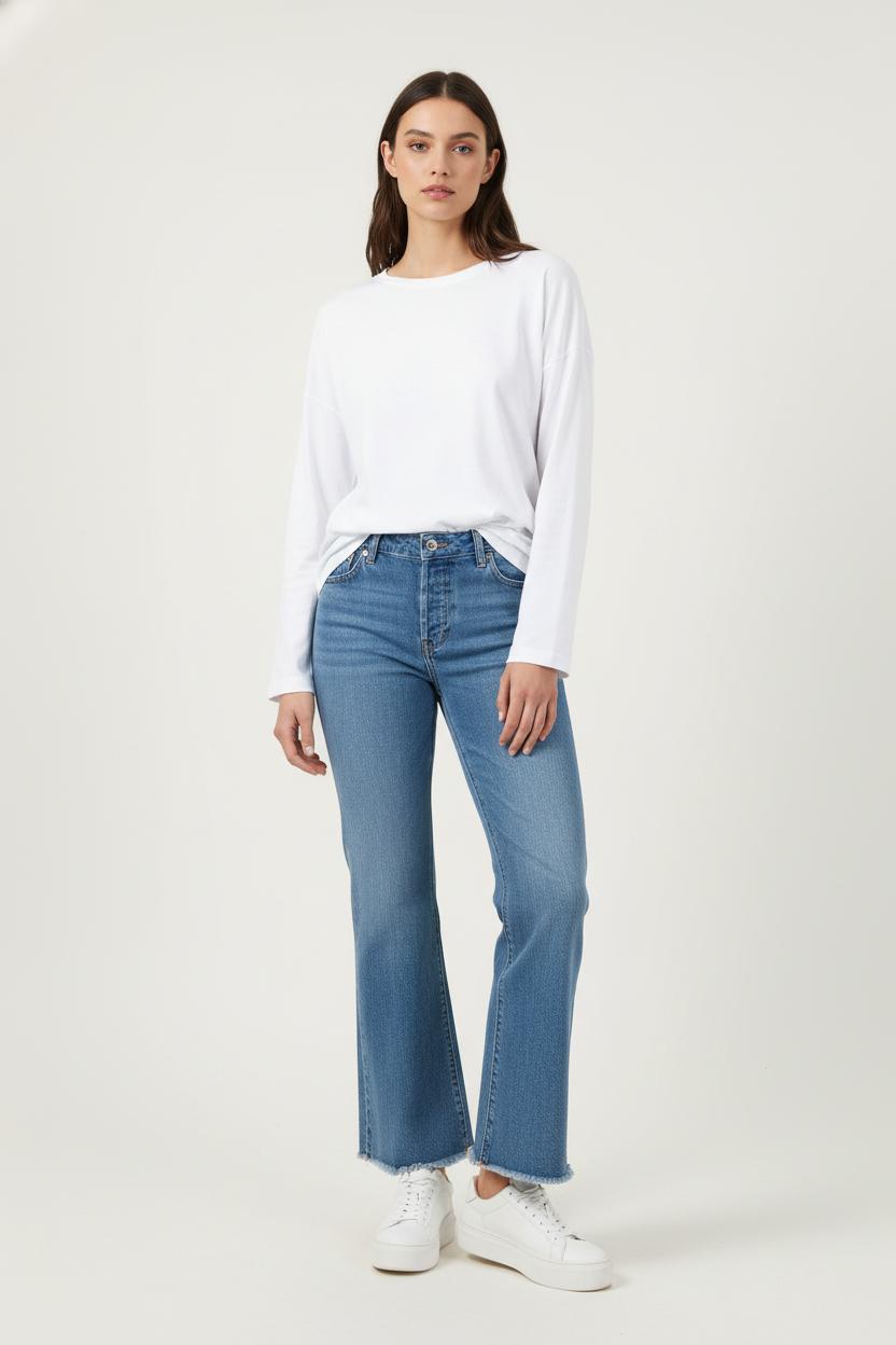 Jean Évasé Bleu - Taille M/38 de la marque Rouje | PARAD86054 - Vendu par Paradigme - Image 1