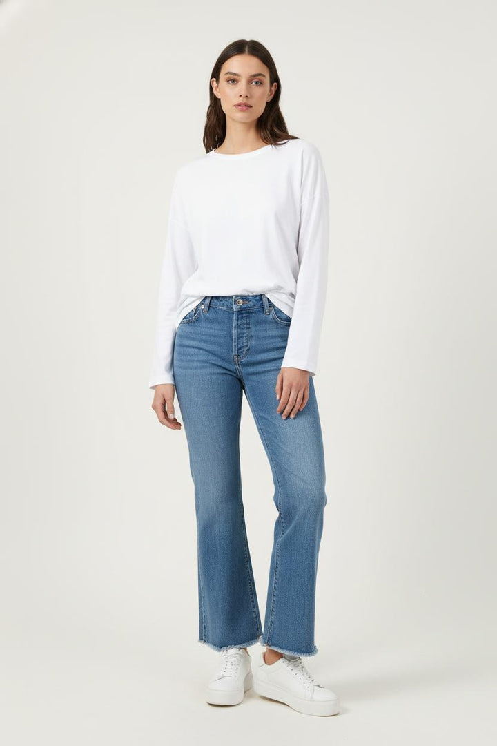 Jean Évasé Bleu - Taille M/38 de la marque Rouje | PARAD86054 - Vendu par Paradigme - Image 1