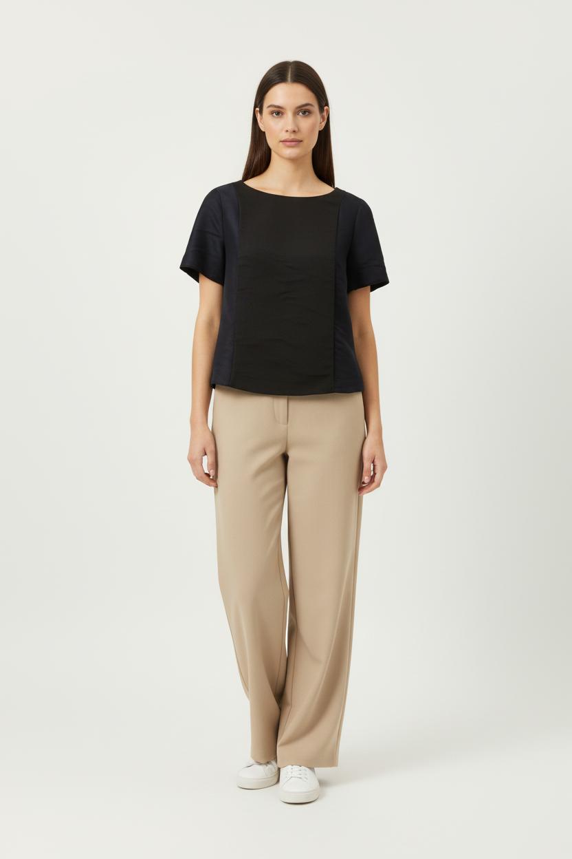 Haut Bleu et Noir - Taille L/40 de la marque Tara Jarmon | PARAD86058 - Vendu par Paradigme - Image 1