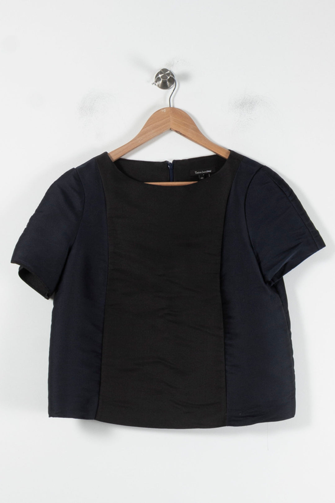 Haut Bleu et Noir - Taille L/40 de la marque Tara Jarmon | PARAD86058 - Vendu par Paradigme - Image 2