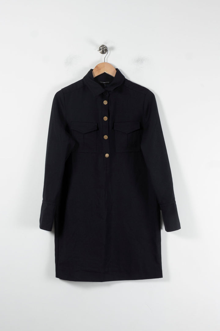 Robe Chemise Bleue - Taille M/38 de la marque Tara Jarmon | PARAD86060 - Vendu par Paradigme - Image 2
