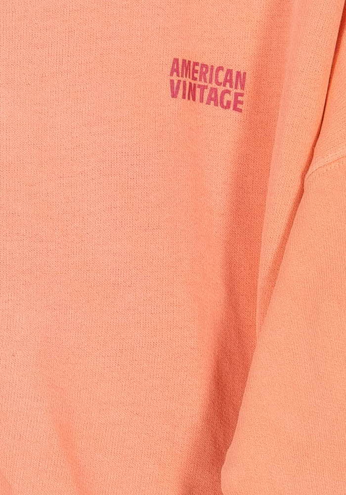 Sweatshirt Orange - Taille M/38 de la marque American Vintage | PARAD86065 - Vendu par Paradigme - Image 3