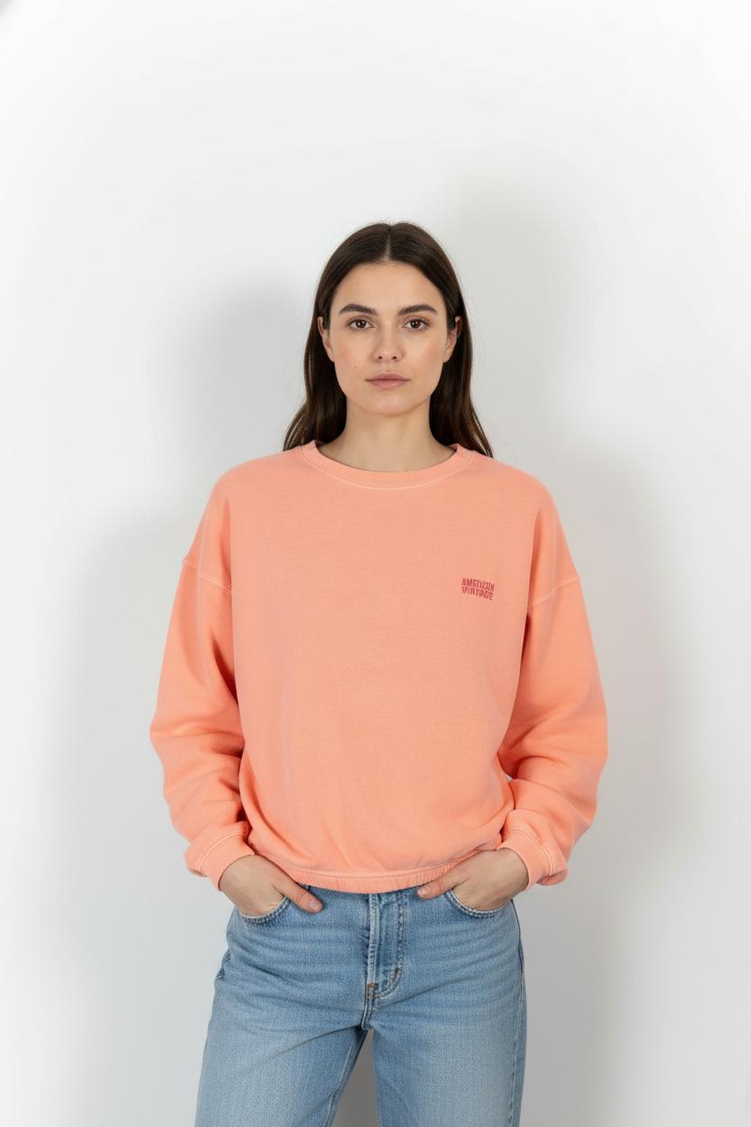 Sweatshirt Orange - Taille M/38 de la marque American Vintage | PARAD86065 - Vendu par Paradigme - Image 1