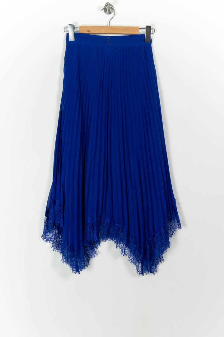 Jupe Plissée Bleue - Taille S/36 de la marque The Kooples | PARAD86070 - Vendu par Paradigme - Image 4