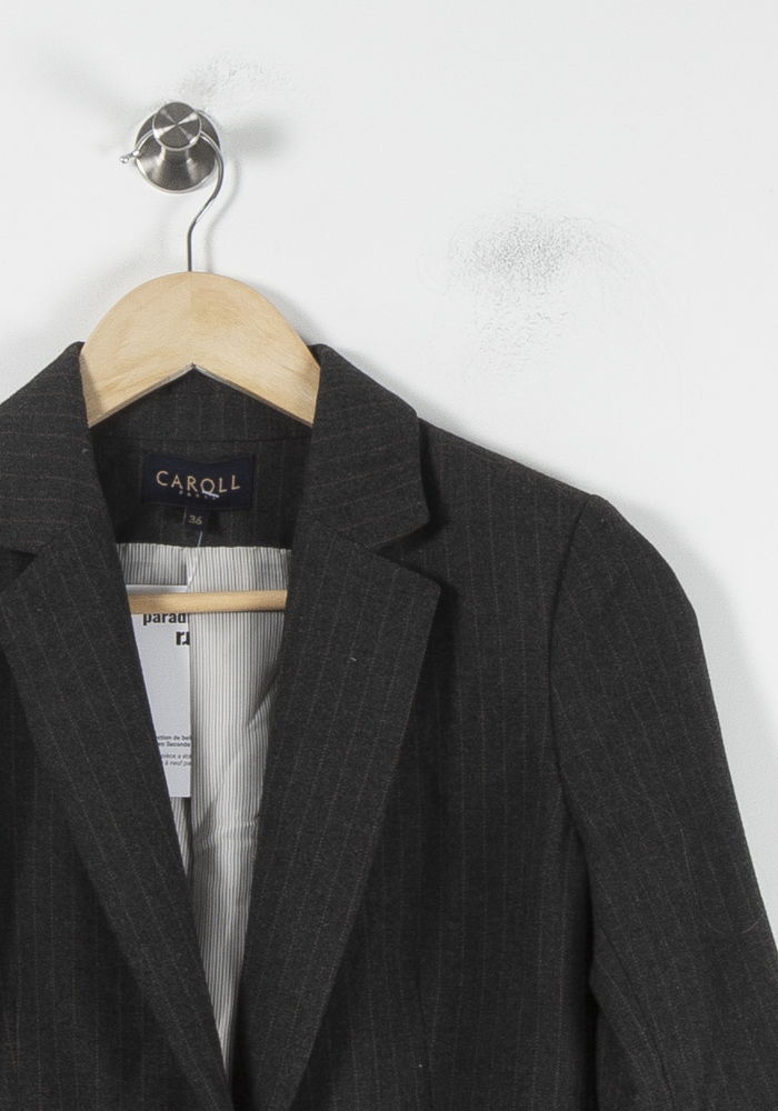Veste Grise - Taille S/36 de la marque Caroll | PARAD86072 - Vendu par Paradigme - Image 3