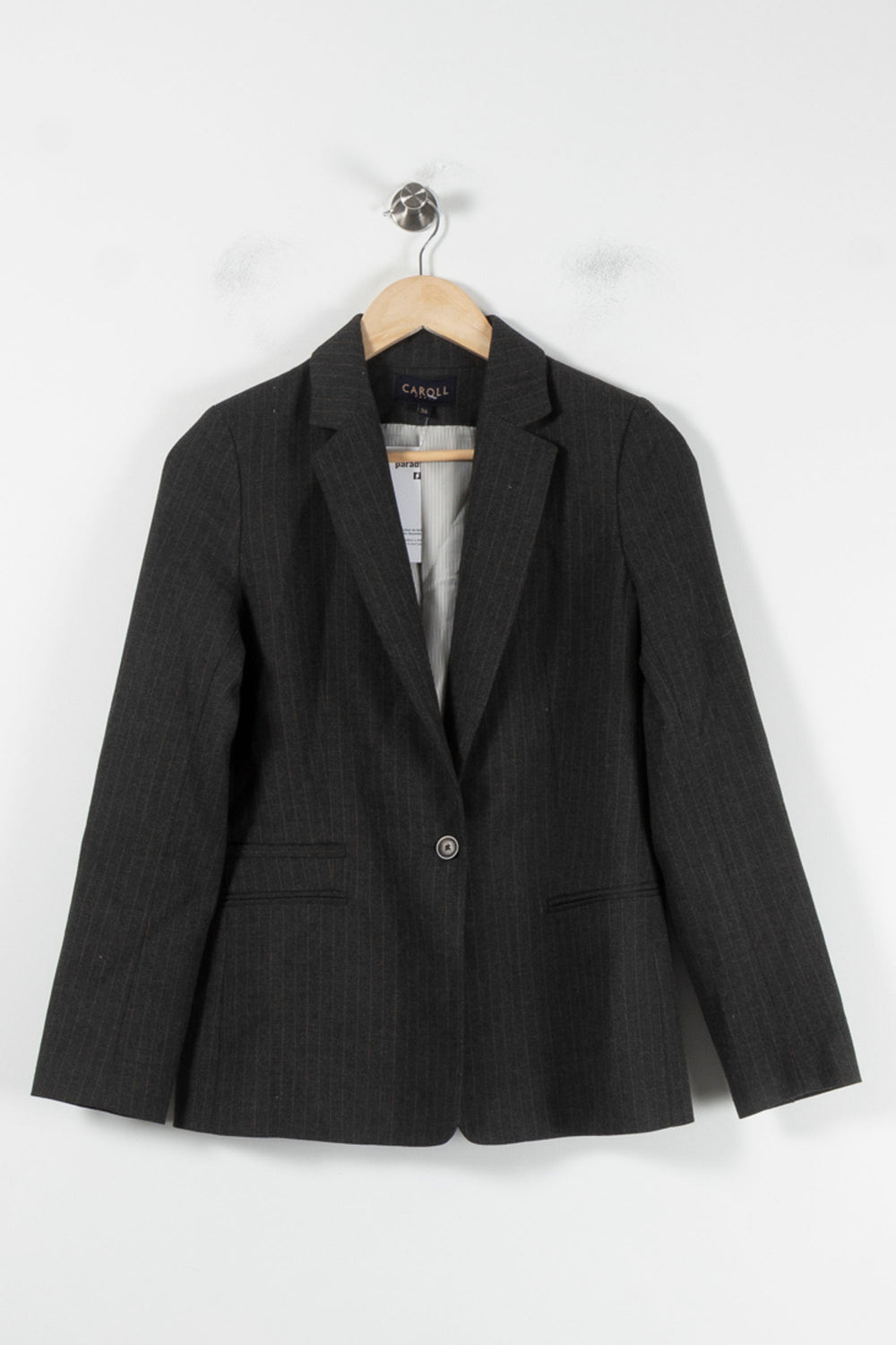 Veste Grise - Taille S/36 de la marque Caroll | PARAD86072 - Vendu par Paradigme - Image 2
