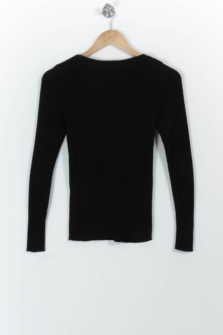 Pull Noir - Taille S/36 de la marque Claudie Pierlot | PARAD86074 - Vendu par Paradigme - Image 4