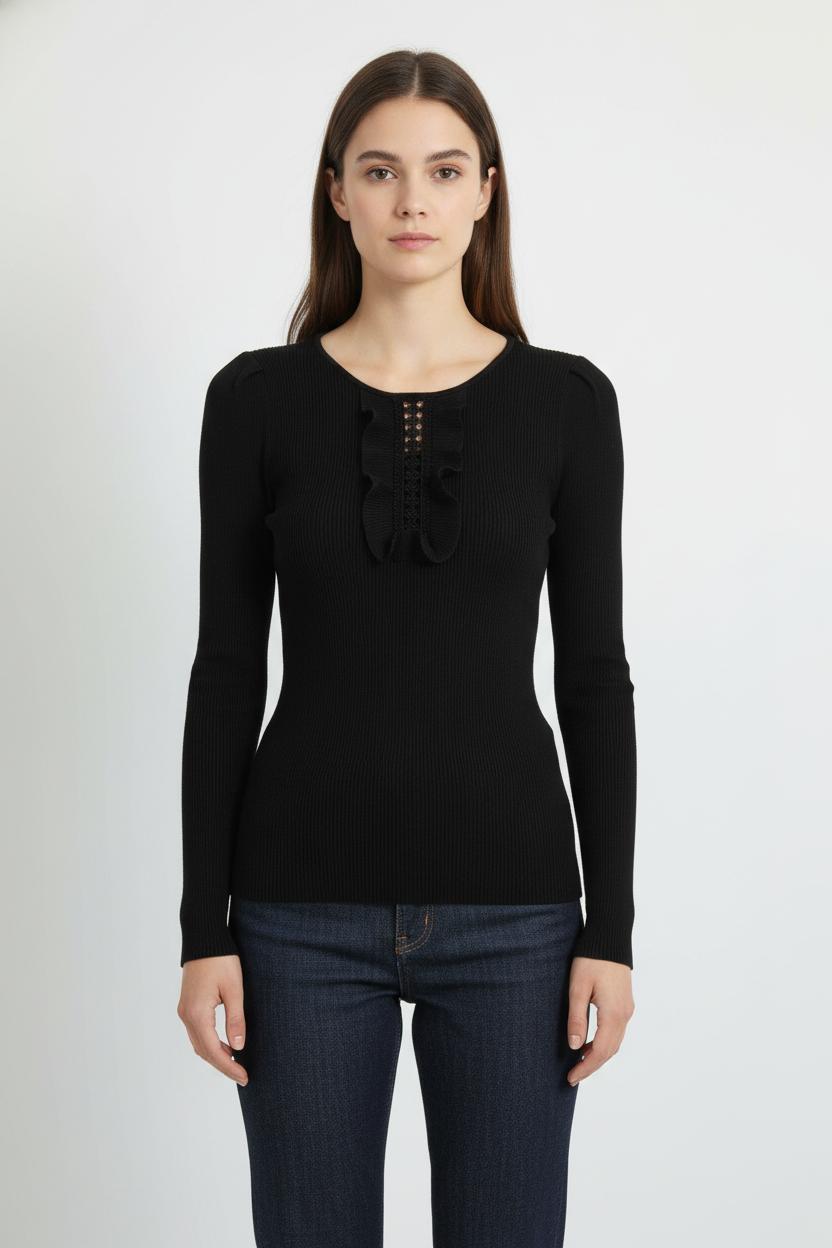 Pull Noir - Taille S/36 de la marque Claudie Pierlot | PARAD86074 - Vendu par Paradigme - Image 1