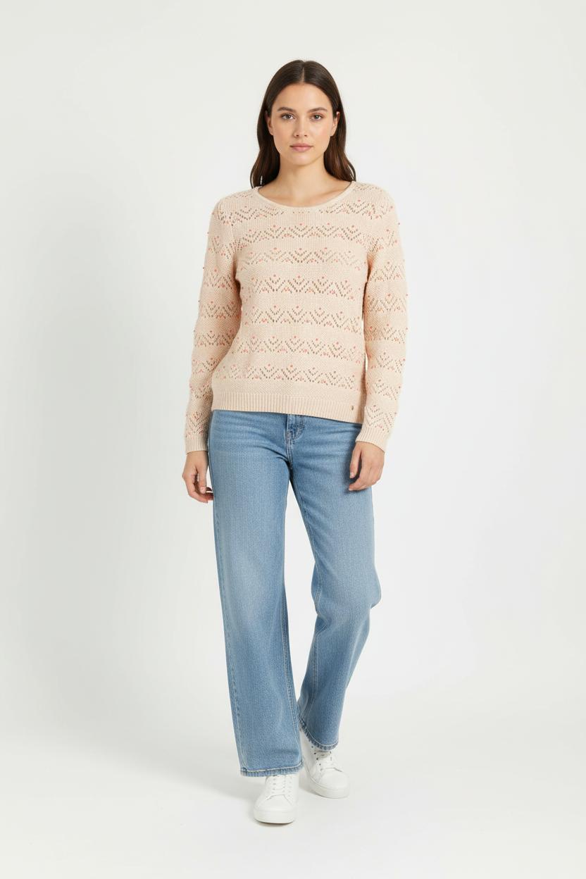 Pull Rose - Taille XS/34 de la marque Des petits hauts | PARAD86082 - Vendu par Paradigme - Image 1