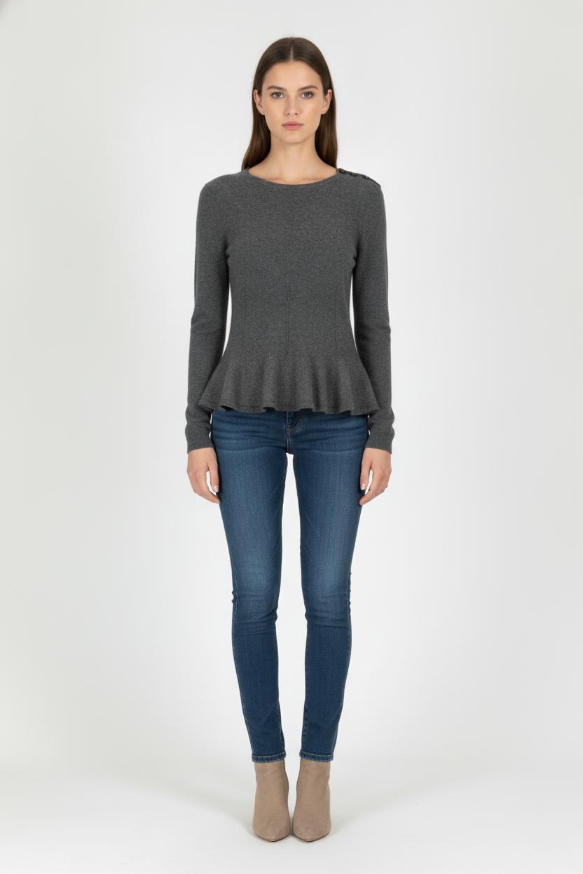 Pull Gris - Taille M/38 de la marque Claudie Pierlot | PARAD86092 - Vendu par Paradigme - Image 1