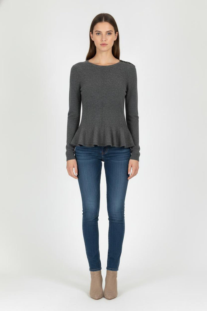 Pull Gris - Taille M/38 de la marque Claudie Pierlot | PARAD86092 - Vendu par Paradigme - Image 1