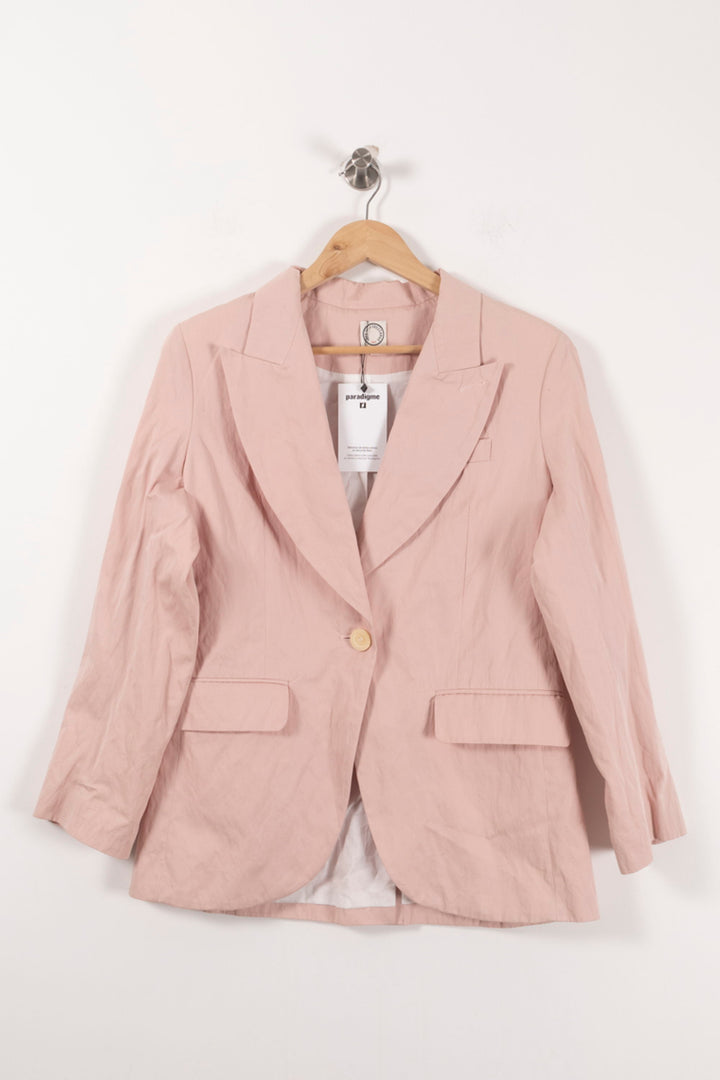 Blazer Rose - Taille L/40 de la marque Ines de la Fressange Paris | PARAD8610 - Vendu par Paradigme - Image 2
