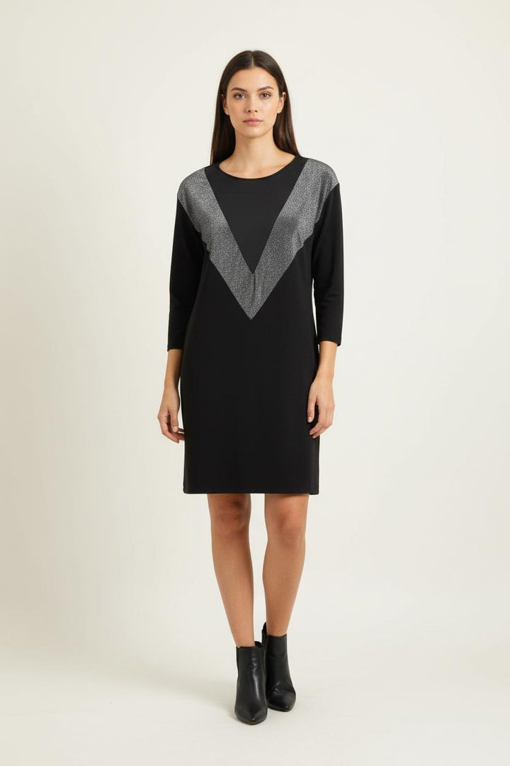 Robe Courte Noire et Argentée - Taille L/40 de la marque Liu Jo | PARAD86102 - Vendu par Paradigme - Image 1