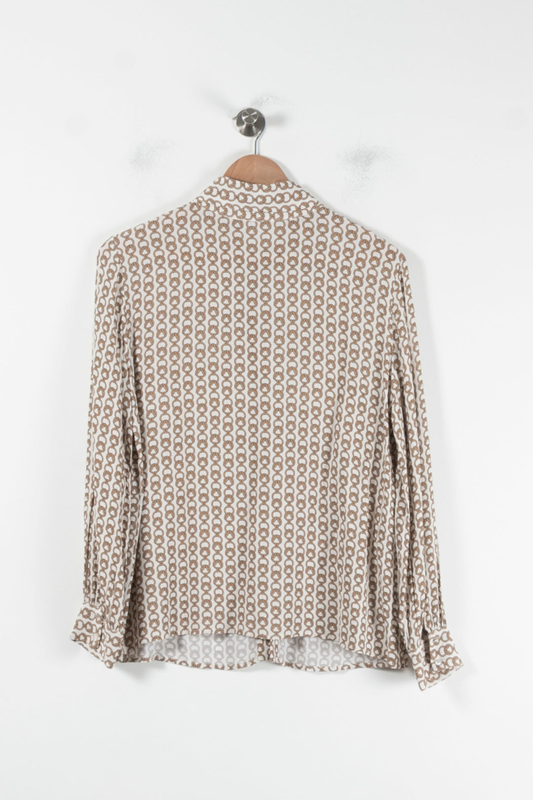 Chemise Imprimée Beige et Blanche - Taille XXL/44 de la marque Weill | PARAD86116 - Vendu par Paradigme - Image 4