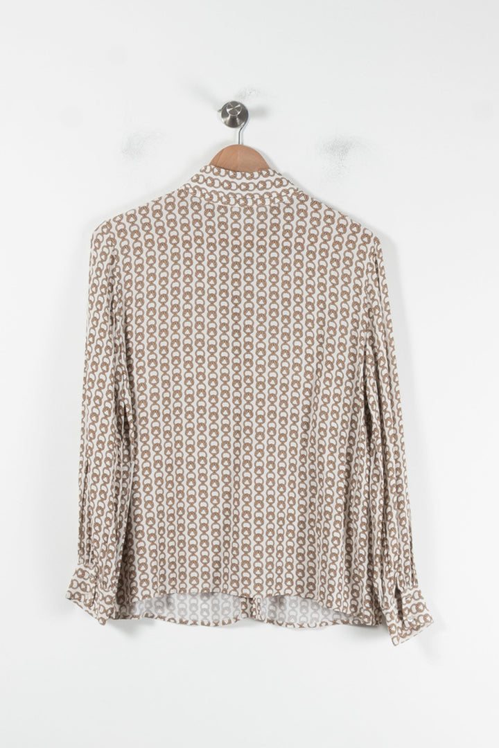 Chemise Imprimée Beige et Blanche - Taille XXL/44 de la marque Weill | PARAD86116 - Vendu par Paradigme - Image 4