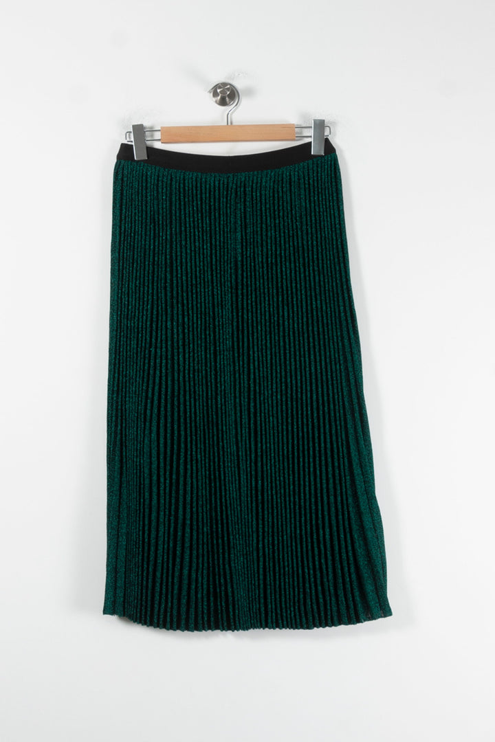 Jupe Plissée Verte - Taille S/36 de la marque Vanessa Bruno | PARAD86121 - Vendu par Paradigme - Image 4