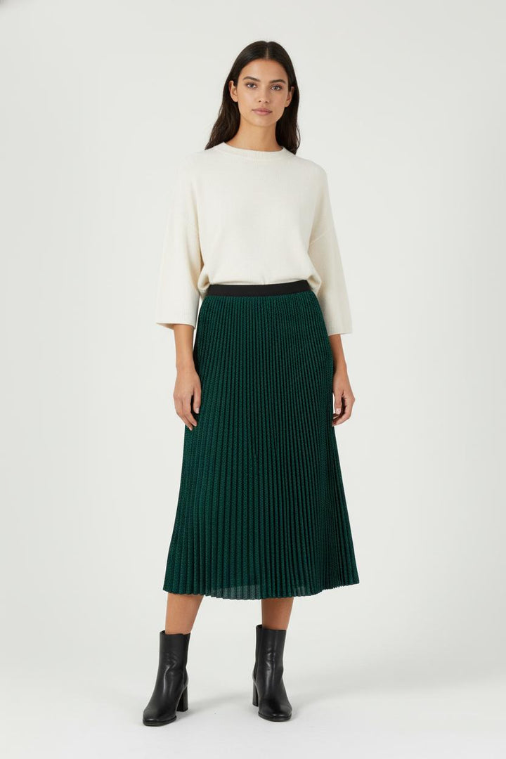Jupe Plissée Verte - Taille S/36 de la marque Vanessa Bruno | PARAD86121 - Vendu par Paradigme - Image 1