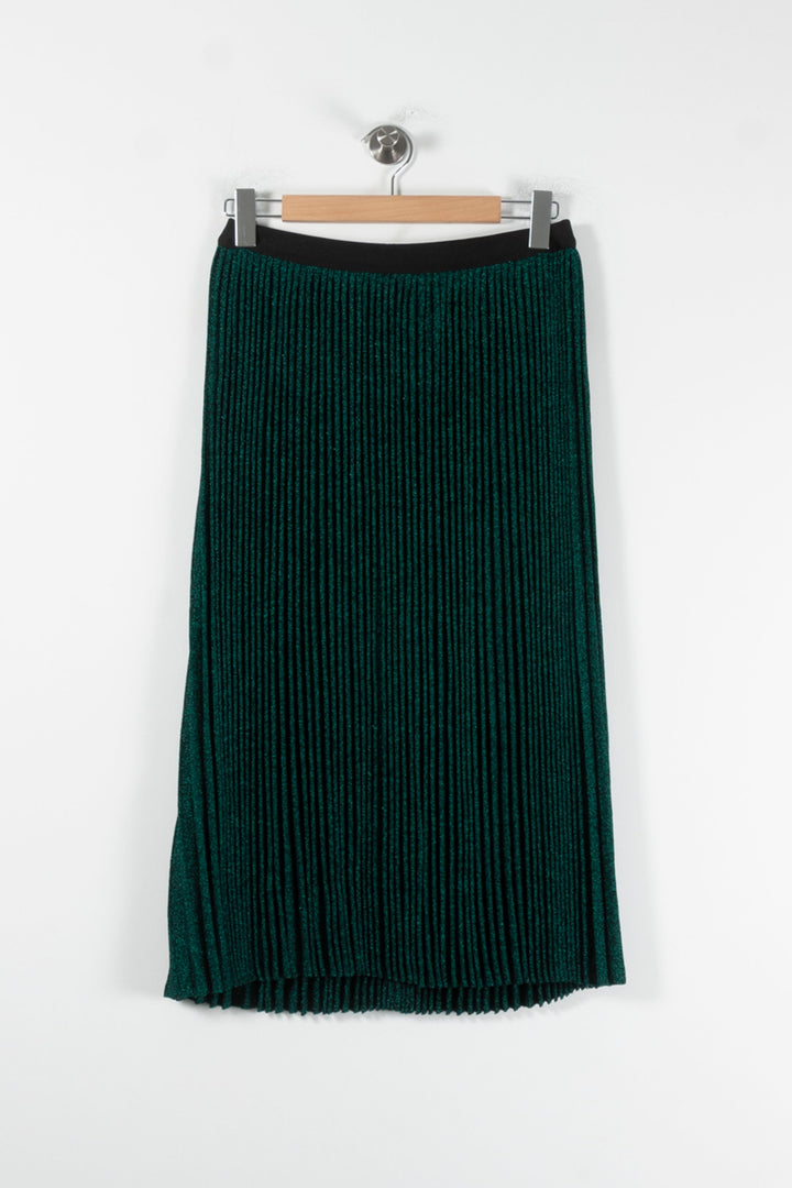 Jupe Plissée Verte - Taille S/36 de la marque Vanessa Bruno | PARAD86121 - Vendu par Paradigme - Image 2