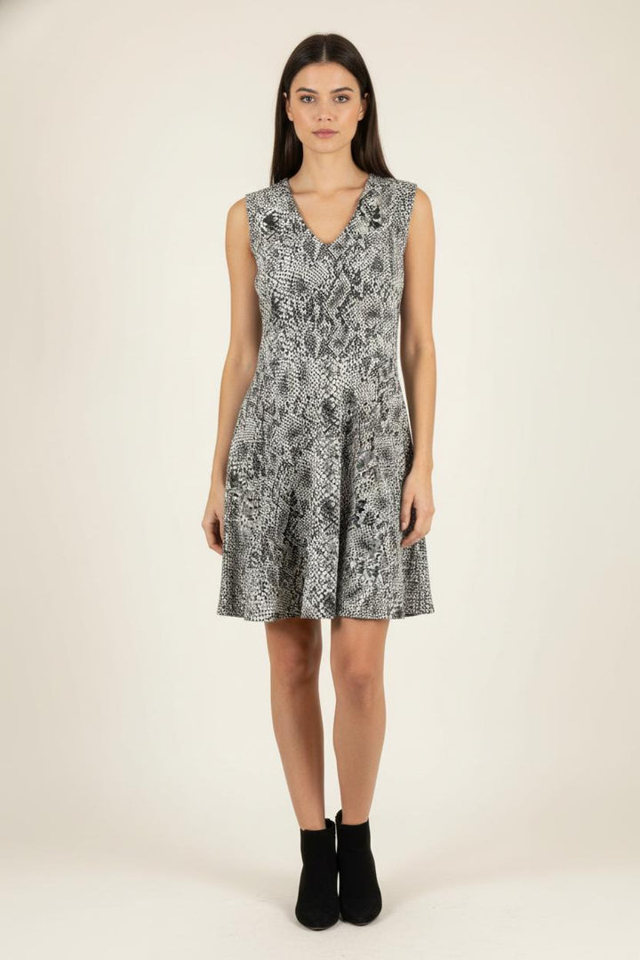 Robe Sans Manches Grise et Noire - Taille XL/42 de la marque ZAPA | PARAD86128 - Vendu par Paradigme - Image 1