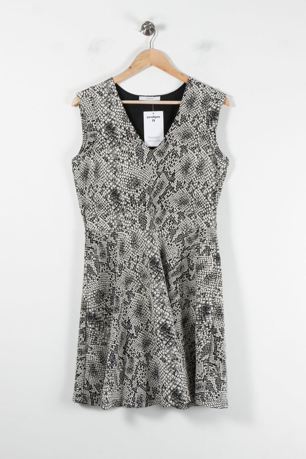 Robe Sans Manches Grise et Noire - Taille XL/42 de la marque ZAPA | PARAD86128 - Vendu par Paradigme - Image 2