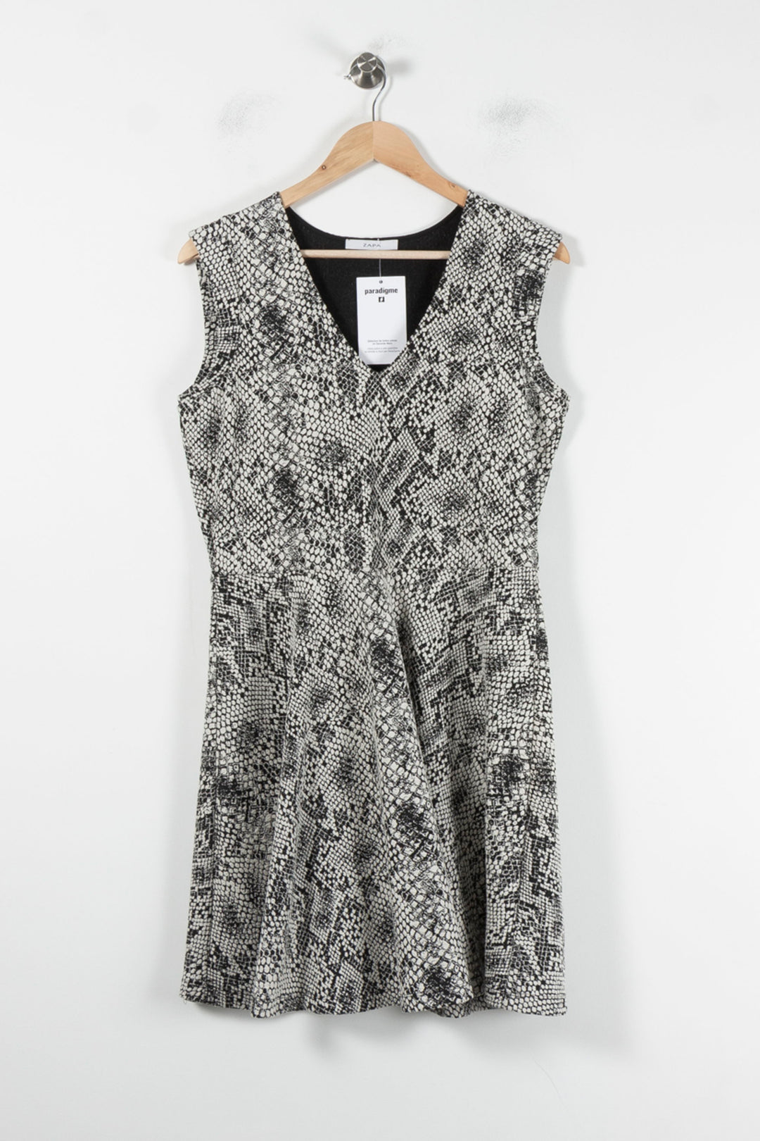 Robe Sans Manches Grise et Noire - Taille XL/42 de la marque ZAPA | PARAD86128 - Vendu par Paradigme - Image 2