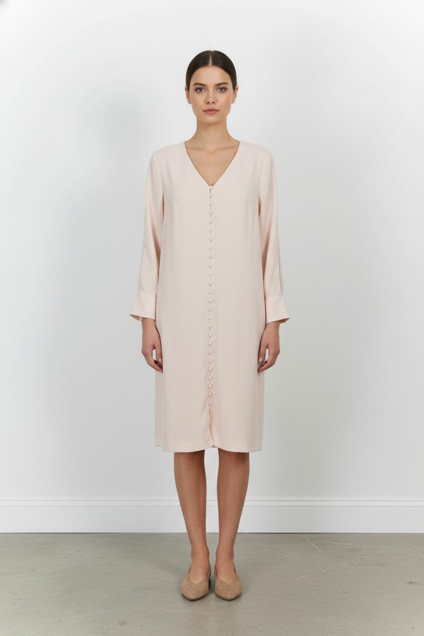 Robe Midi Rose - Taille XL/42 de la marque Maison 123 | PARAD86131 - Vendu par Paradigme - Image 1