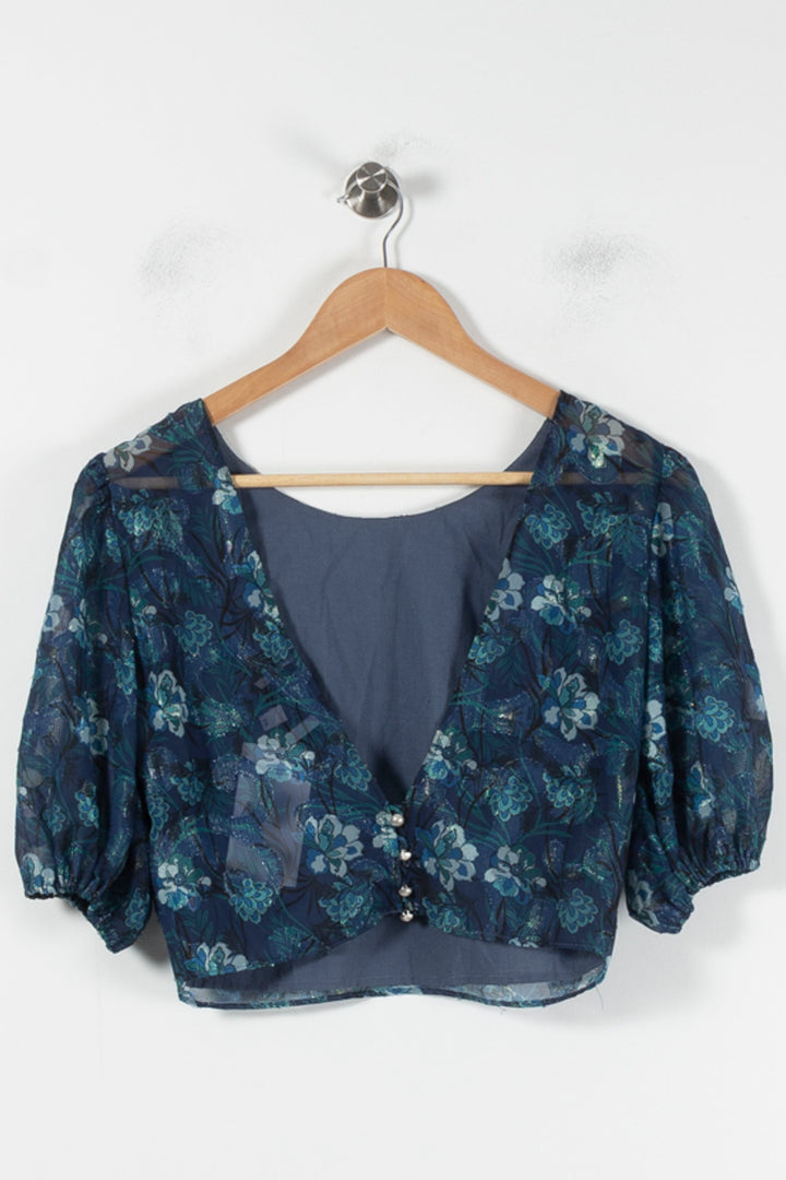 Blouse Bleue - Taille S/36 de la marque Maison Lemoine | PARAD86141 - Vendu par Paradigme - Image 4