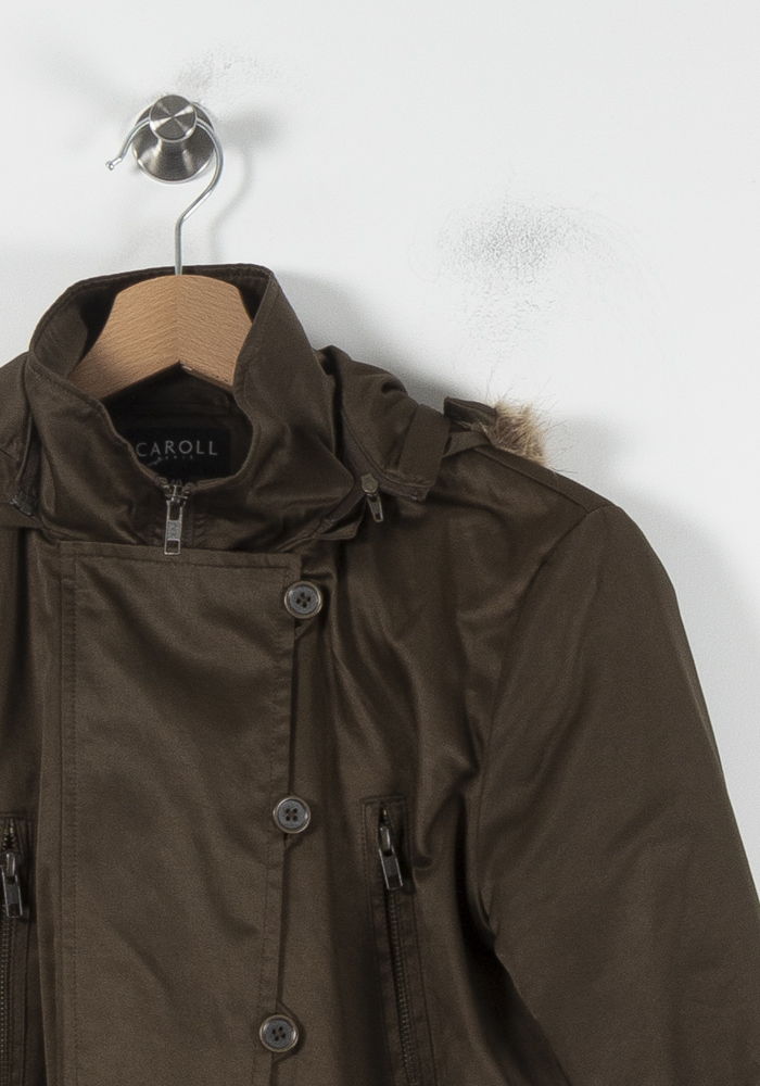 Parka Verte - Taille L/40 de la marque Caroll | PARAD86145 - Vendu par Paradigme - Image 3