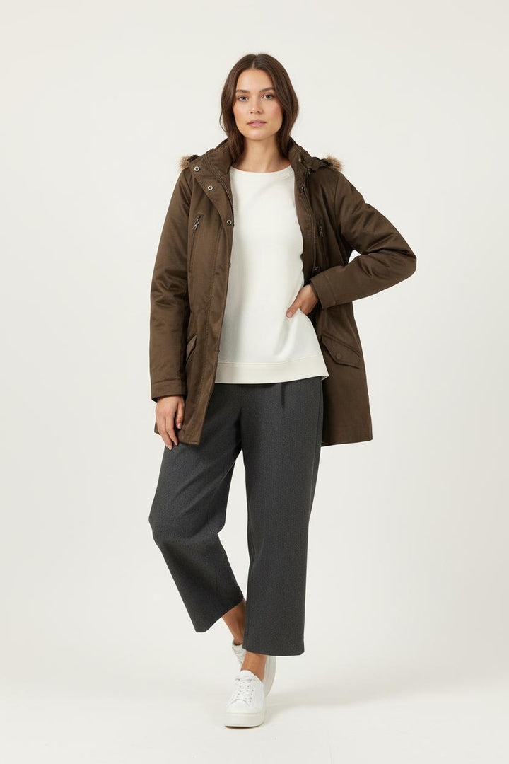 Parka Verte - Taille L/40 de la marque Caroll | PARAD86145 - Vendu par Paradigme - Image 1