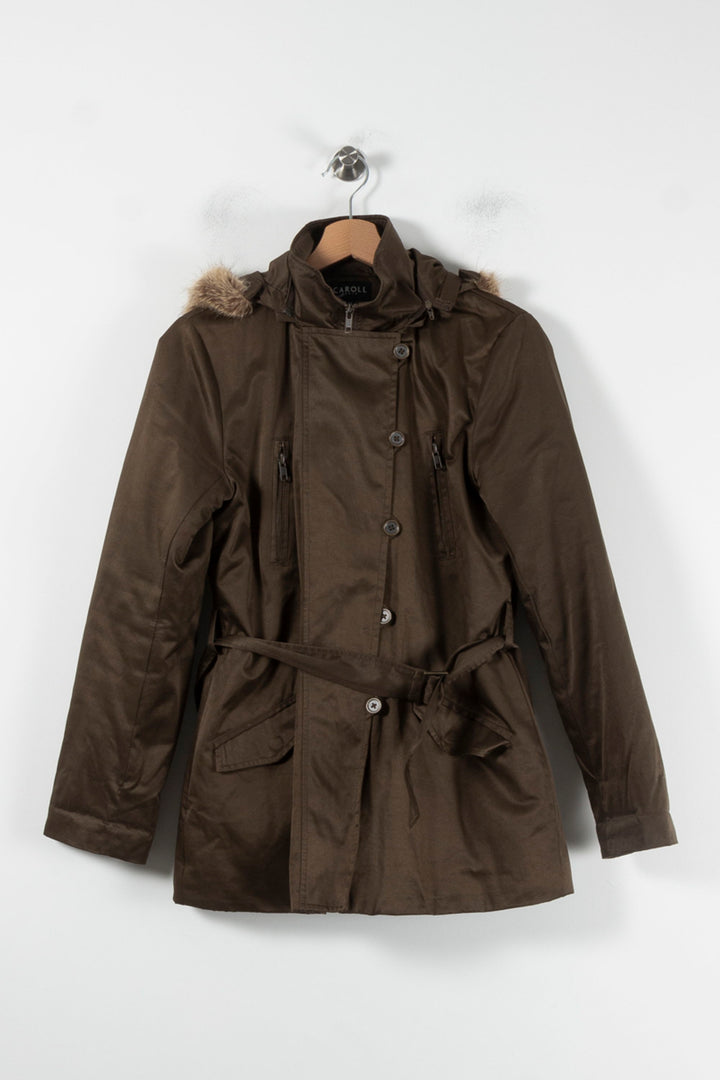 Parka Verte - Taille L/40 de la marque Caroll | PARAD86145 - Vendu par Paradigme - Image 2