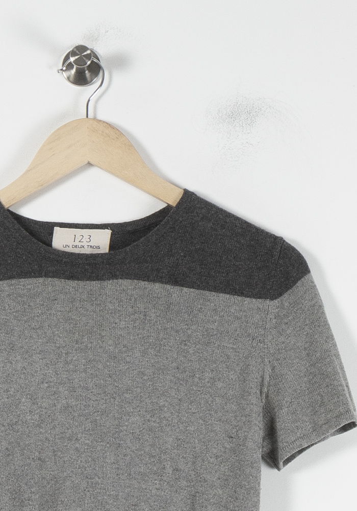 Pull Gris et Anthracite - Taille M/38 de la marque Maison 123 | PARAD86150 - Vendu par Paradigme - Image 3