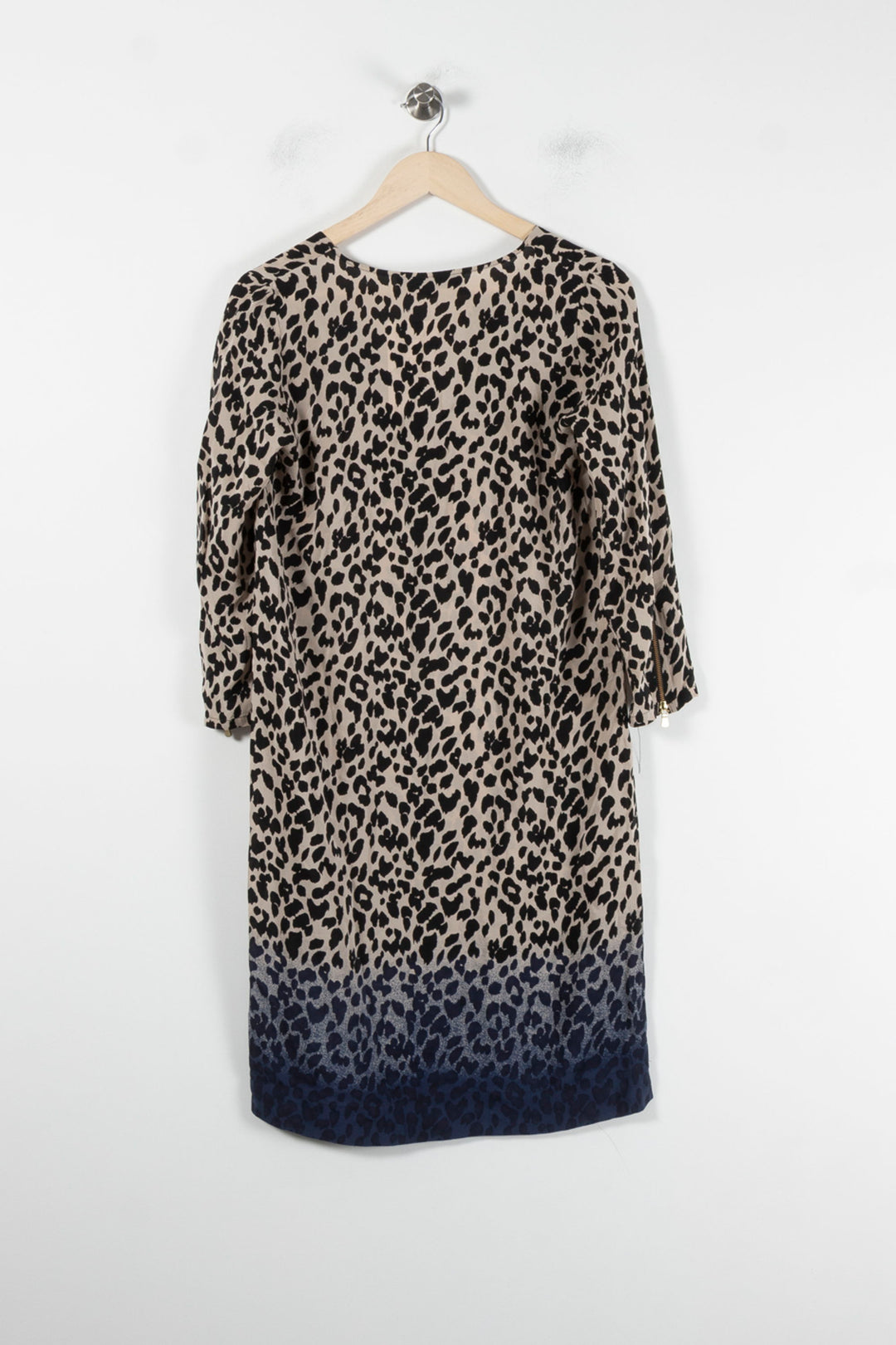 Robe Droite Beige et Bleu - Taille S/36 de la marque Gerard Darel | PARAD86160 - Vendu par Paradigme - Image 4