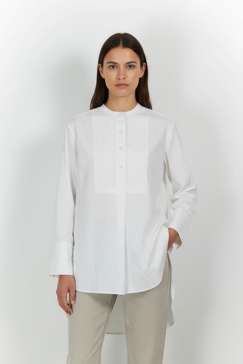 Chemise Col Mao Blanche - Taille S/36 de la marque Comptoir des Cotonniers | PARAD86161 - Vendu par Paradigme - Image 1