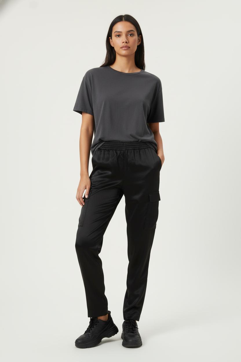 Pantalon Cargo Noir - Taille S/36 de la marque Claudie Pierlot | PARAD86163 - Vendu par Paradigme - Image 1