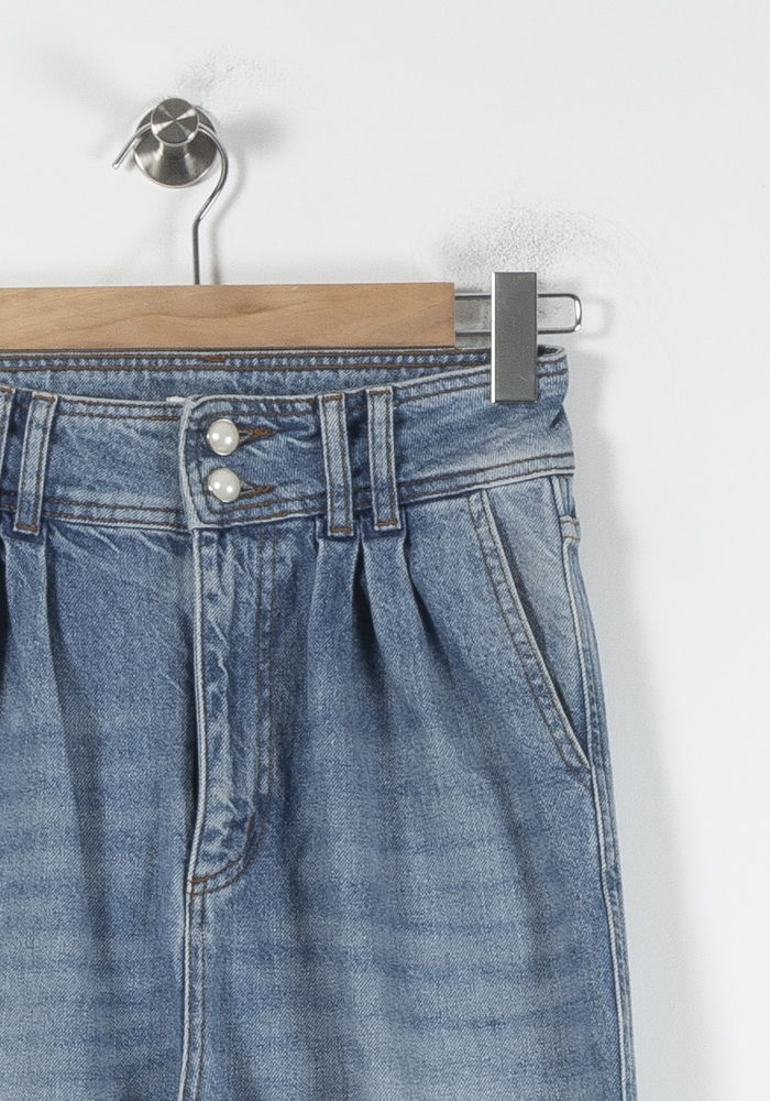 Jean Large Bleu - Taille S/36 de la marque Sandro | PARAD86165 - Vendu par Paradigme - Image 3