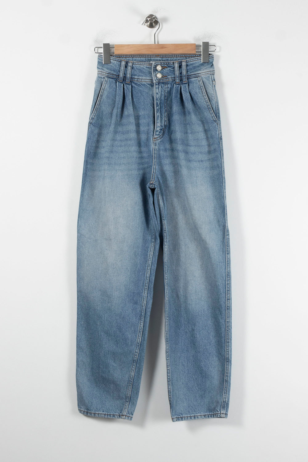 Jean Large Bleu - Taille S/36 de la marque Sandro | PARAD86165 - Vendu par Paradigme - Image 2