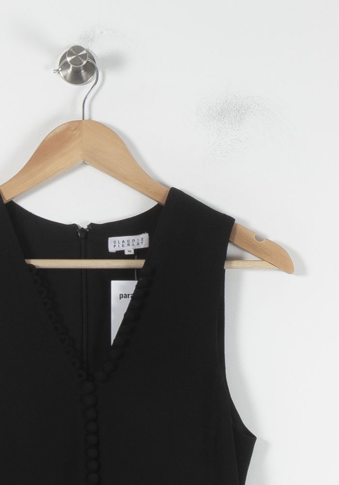Robe Longue Noire - Taille S/36 de la marque Claudie Pierlot | PARAD86167 - Vendu par Paradigme - Image 3