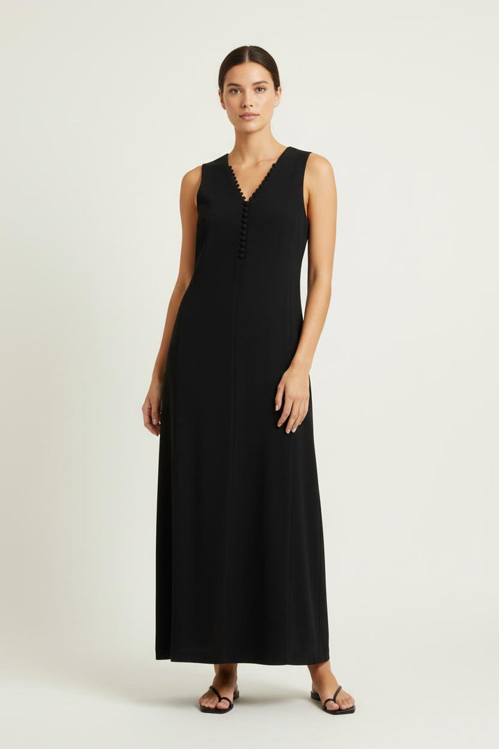 Robe Longue Noire - Taille S/36 de la marque Claudie Pierlot | PARAD86167 - Vendu par Paradigme - Image 1