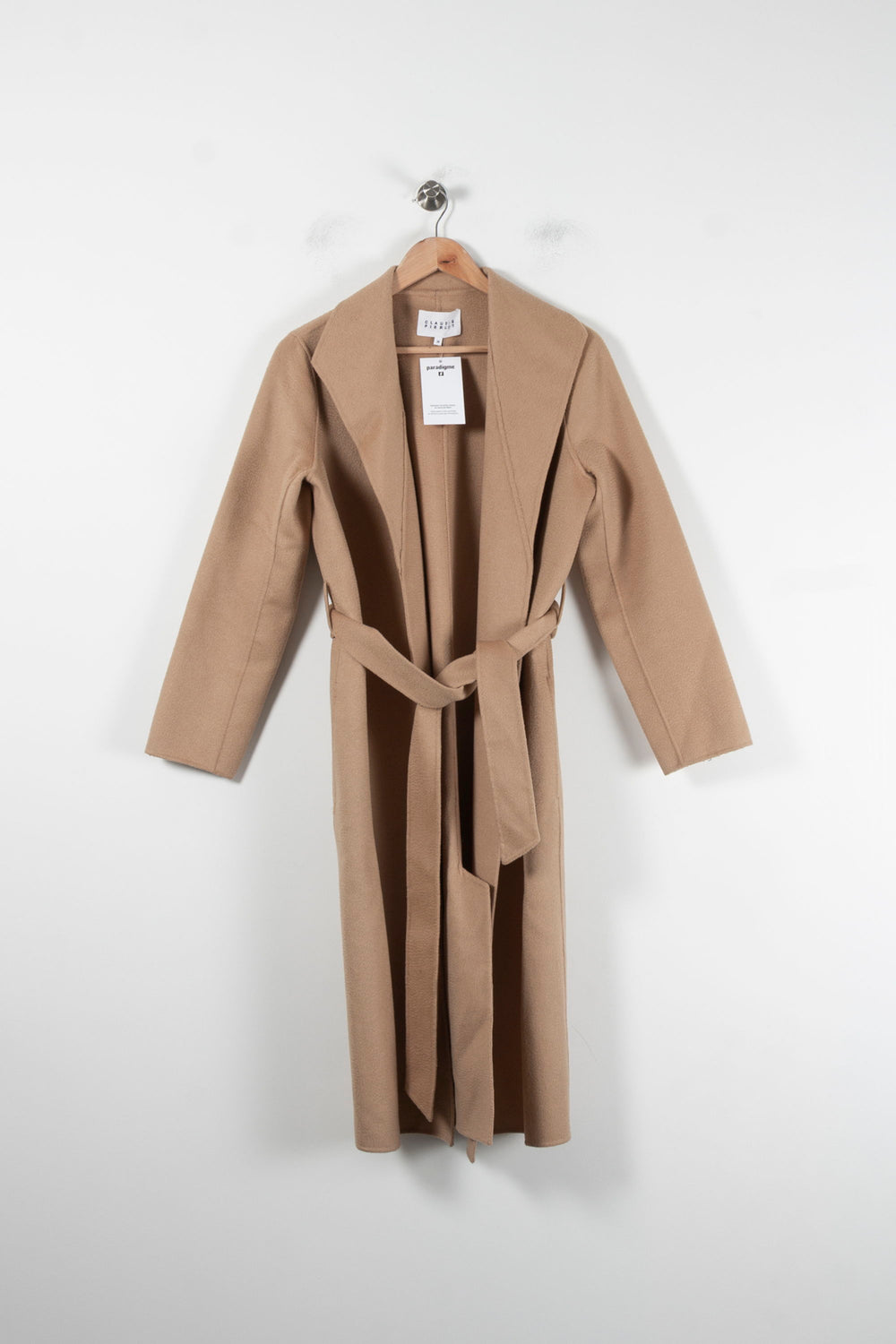 Manteau Long Beige - Taille M/38 de la marque Claudie Pierlot | PARAD86168 - Vendu par Paradigme - Image 2