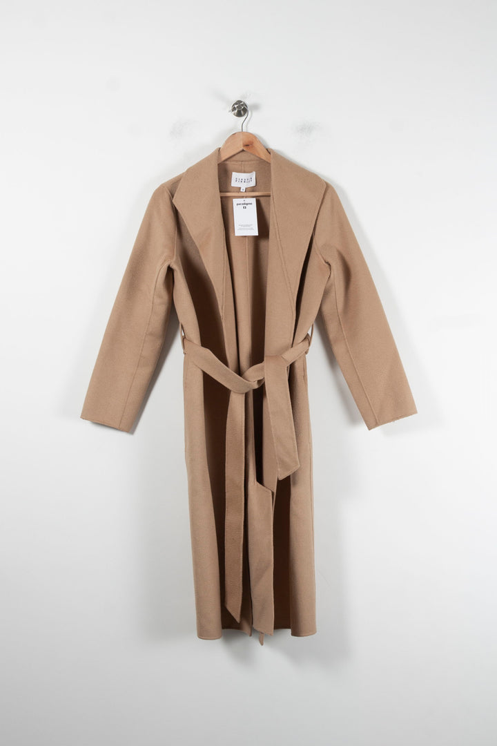 Manteau Long Beige - Taille M/38 de la marque Claudie Pierlot | PARAD86168 - Vendu par Paradigme - Image 2