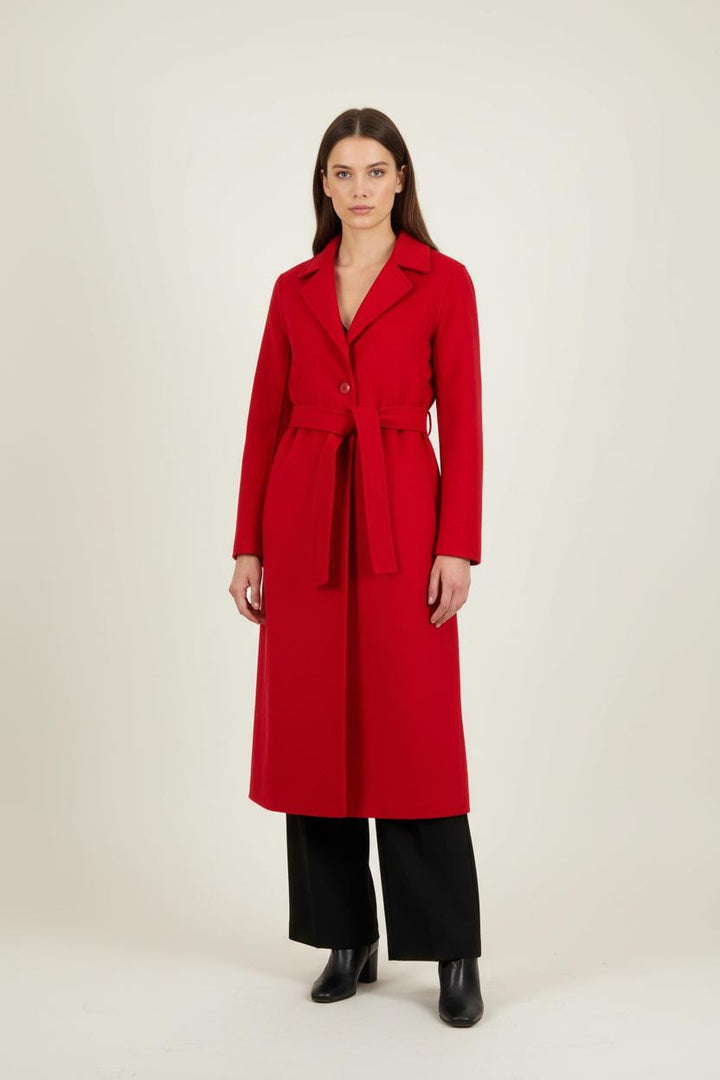 Manteau Rouge - Taille S/36 de la marque Claudie Pierlot | PARAD86169 - Vendu par Paradigme - Image 1