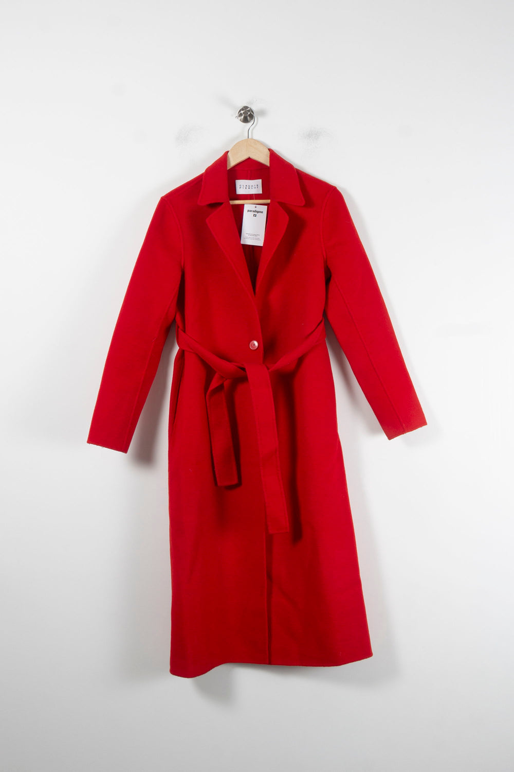 Manteau Rouge - Taille S/36 de la marque Claudie Pierlot | PARAD86169 - Vendu par Paradigme - Image 2